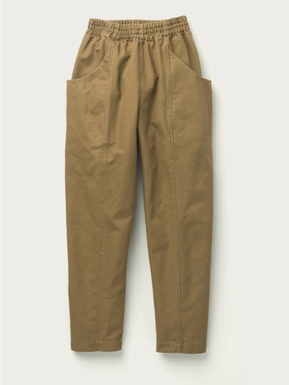 Elizabeth Suzann Clyde Work Pants Cotton canvas Camel Brown Size M